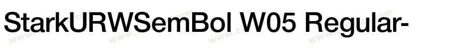 StarkURWSemBol W05 Regular字体转换
